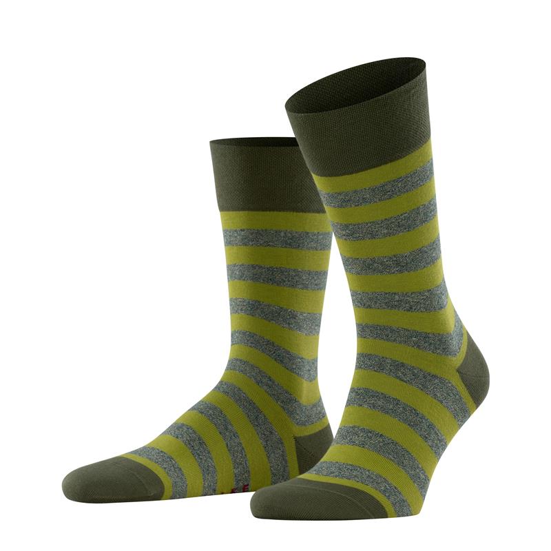 Nogavice FALKE Sens. Mapped Line SO khaki green