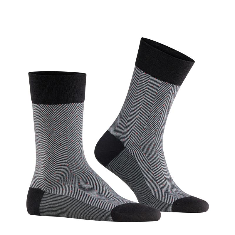 Nogavice FALKE Sensitive Herringbone Men SO black