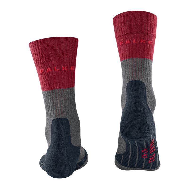 Nogavice FALKE TK2 lightgrey/red