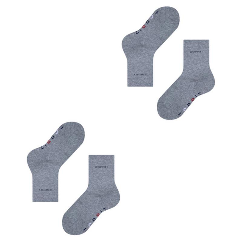 Otroške nogavice Esprit Foot Logo 2-Pack Kids SO light greym