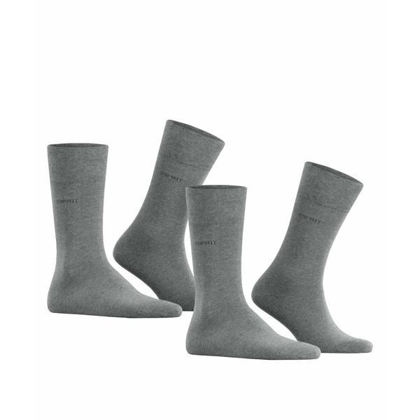 Nogavice Esprit Basic Easy 2-Pack Men SO light greymel.