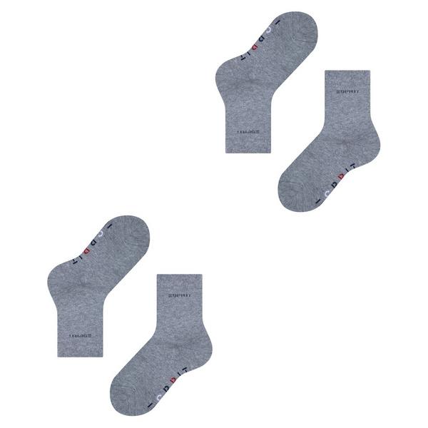 Otroške nogavice Esprit Foot Logo 2-Pack Kids SO light greym