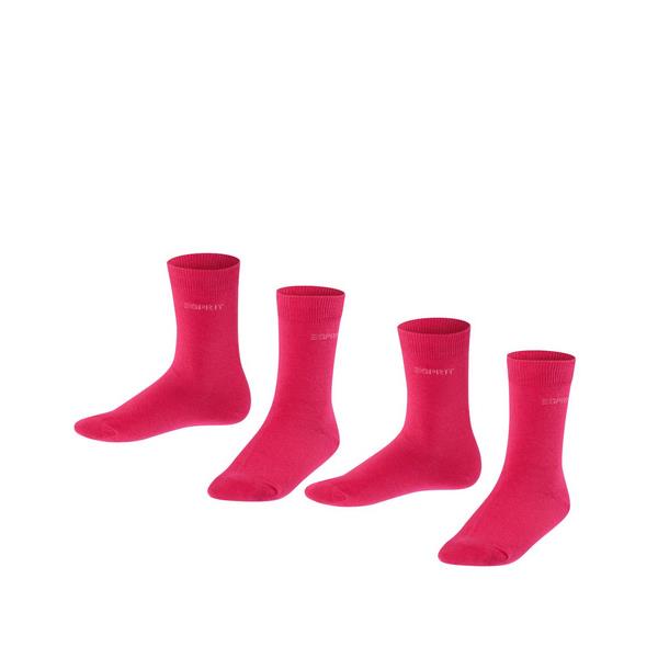 Otroške nogavice Esprit Foot Logo 2-Pack Kids SO scarlet