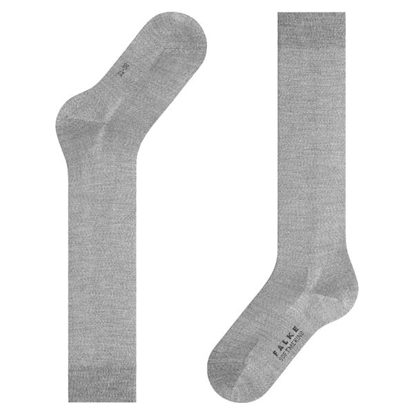 Nogavice FALKE Softmerino KH light grey mel.